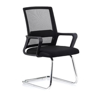 Silla de Oficina Simple con Respaldo, Apta para Computadora y Dormitorio, Ideal para Capacitación y Negociación
