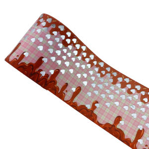 Rollo <span class=keywords><strong>de</strong></span> cinta <span class=keywords><strong>de</strong></span> grogrén con diseño <span class=keywords><strong>de</strong></span> corazones, surtido <span class=keywords><strong>de</strong></span> corazones plateados con efecto metalizado, corazones con purpurina arcoíris y diseños <span class=keywords><strong>de</strong></span> pasteles <span class=keywords><strong>para</strong></span> manualidades infantiles - Product Image 5