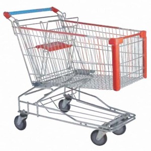 Troli Belanja Logam Gaya Asia untuk Supermarket 150L - Product Image 1