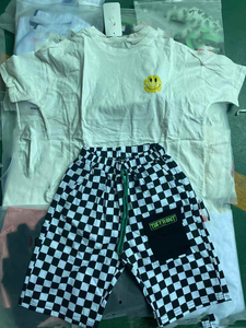 Conjunto de Verano con Estampado Floral de Moda para Niños, Ropa Infantil Informal de Marca Papa t, Venta al por Mayor - Product Image 1