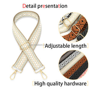 <span class=keywords><strong>Jacquard</strong></span> de haute qualité en polyester 100% à vente chaude avec sangle à boucle matérielle pour sac pour femme - Product Image 3