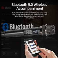Soundkarten-Funkmikrofon, dynamisches Karaoke-Mikrofon, kabelloses Handmikrofon mit Bluetooth-Echo für Telefon, Lautsprecher, Gesang, Party