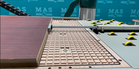 Routeur CNC 3 axes MAS MK1328M, type économique, zone de travail 2800x1250x170mm, ATC motorisé haute précision 9KW