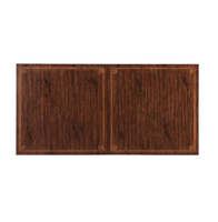 Table de salle à manger en bois massif, rectangulaire et extensible