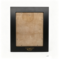 Cadre photo A4 classique en bois artisanal avec impression UV, options de couleurs bois noir, blanc, café, décoration murale