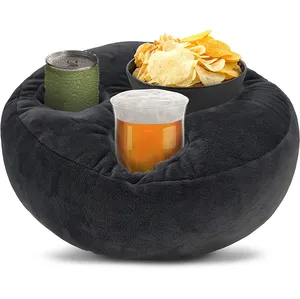 Kingworth Wholesale Portable Sofa Soda Can Cup Support Cozy Pillow Pillow Cup Holder