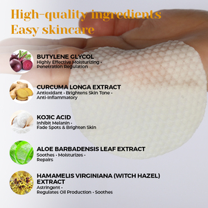 แผ่นทำความสะอาดผิวหน้าแบบผลัดเซลล์ผิวด้วยกรดไกลโคลิกและใบบัวบก OEM/ODM พร้อมวัสดุทำจากฝ้ายและผ้าไม่ถักทอสำหรับเช็ดเครื่องสำอาง - Product Image 4