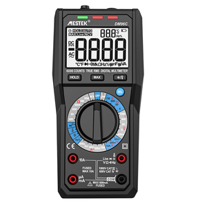 Multímetro digital dm96c True-<span class=keywords><strong>RMS</strong></span> 6000 Counts Tester Pantalla de 3 líneas Probador analógico Voltímetro Condensador Medidor de temperatura Amperímetro - Product Image 1