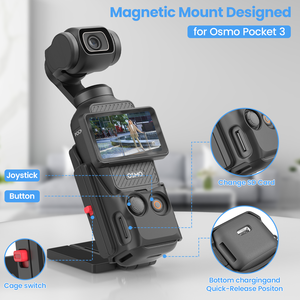 Pocket <strong>3</strong> Magnetic Quick Release Multifunctional 360 Degree Rotation Waterproof Action Camera Mount 3D Bracket Camera <strong>Holder</strong> - Product Image 3
