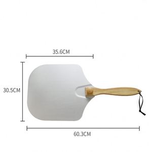 Meilleures ventes : pelle à pizza pliable en aluminium avec manche en bois, 12 x 14 pouces - Product Image 3