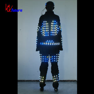 Costume lumineux LED RVB : Spectacles de danse sur scène, tissu rechargeable synchronisé avec la <span class=keywords><strong>musique</strong></span> <span class=keywords><strong>pour</strong></span> les artistes professionnels - Product Image 4