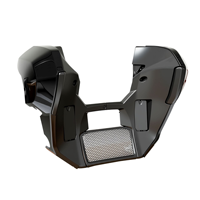 Deflectores de Viento Ajustables en Negro Intenso para Harley, Carenados Inferiores, Street Road Glide 2023-2026 FLHX FLTRX