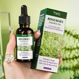 TWG Venta al por mayor Todo en 1 Aceite de esencia de romero y biotina Cuidado DE LA PIEL Suero de aceite facial hidratante nutritivo Suero facial de aceite de Romero - Product Image 1