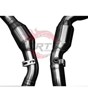 ท่อไอเสีย SS304ไหลวนสูงสำหรับมาเซราติจิบลิ M157 3.0ตัน V8เครื่องยนต์เทอร์โบคู่ใส่ได้โดยตรง - Product Image 2