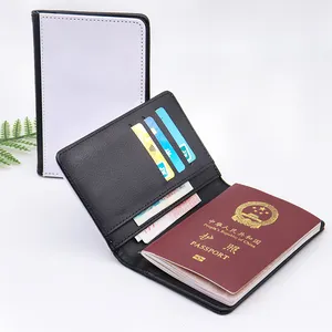 Niedriger Preis DIY PU Leder Custom ized Sublimation Passport Cover Karten halter Brieftasche für Reisen