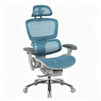 Chaise de bureau ergonomique pivotante en tissu, très vendue, avec soutien lombaire, accoudoirs 3D et appui-tête réglable, idéale pour le bureau à domicile
