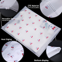 Sacs en plastique givrés à fermeture éclair personnalisables avec logo, recyclables, pour l'emballage de vêtements, fourrures, chaussures, chaussettes, impression intégrale sur mesure – Offre Spéciale