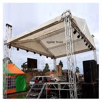 Truss de Tubo de Aluminio, Truss de Iluminación en Arco, Sistema de Soporte de Truss de Piso