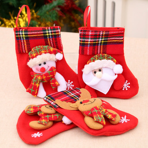 Decoraciones navideñas, calcetines de Papá Noel, adornos para árboles de Navidad, calcetines navideños, bolsas de regalo, bolsas de regalo de Navidad - Product Image 1