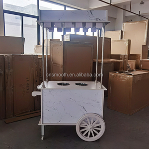 Carrito de barra de caramelo acrílico personalizado de alta calidad, carrito de exhibición de dulces para vacaciones - Product Image 4