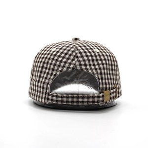 หมวกเบสบอลลายตารางหมากรุกคุณภาพสูงแบบใหม่ พร้อมโลโก้พิมพ์นูน ปรับขนาดได้ เหมาะสำหรับกิจกรรมกลางแจ้งและสตรีทแวร์ - Product Image 4