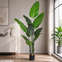 Faux bananier du voyageur artificiel en pot, plante verte bionique pour la décoration intérieure du salon et de la maison