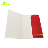 Carpeta de archivos de presentación en papel A4 A5 con logotipo personalizado, protección UV, bolsillos de almacenamiento de documentos comerciales impresos de fábrica elegantes