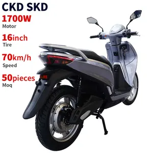 CKD SKD 16英寸1700W高品质热卖电动轻便摩托车成人70千米/h电动摩托车制造商