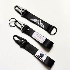 Porte-clés en nylon double face de haute qualité, style cool, avec logo personnalisé, en tissu, pour bagages - Product Image 2