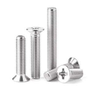 Çapraz gömme gömme düz kafa makine vidaları paslanmaz çelik makine vidaları - Product Image 2