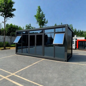 <span class=keywords><strong>Casa</strong></span> Container Prefabbricata in Acciaio di Alta Qualità da 20 Piedi, Grande Veranda in Vetro, Design Moderno, Protezione Ambientale, Hotel Villa - Product Image 1