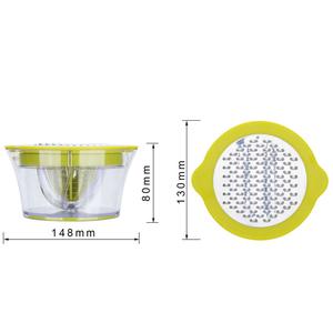 Exprimidor Manual Multifuncional 4 en 1 de Acero Inoxidable para Frutas, Limones, Cítricos y Naranjas con Recipiente y Colador - Product Image 2