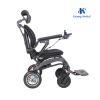 Matériel de réadaptation à bas prix, fauteuil roulant électrique motorisé en aluminium pour personnes handicapées
