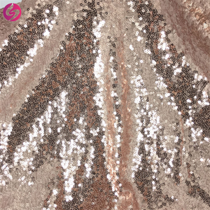 Bán Buôn Dệt Căng Váy Quần Áo Lưới 3Mm Sequins Vải Tuyn Ren Vải Đính Cườm Sequined Ren Vải - Product Image 6