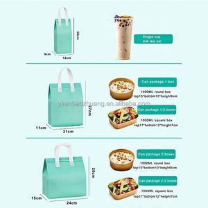 Bolsa Térmica Personalizada con Logotipo Impreso, Bolsa de Refrigeración No Tejida, Bolsa Aislante para Llevar Comida, Bolsa para Entrega de Alimentos para Mantener el Calor - Product Image 5