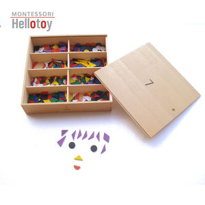 GABE 7 Tavolette in Legno per Parquet, Giocattoli Educativi Froebel per Bambini di 2-4 Anni e 5-7 Anni - Product Image 1