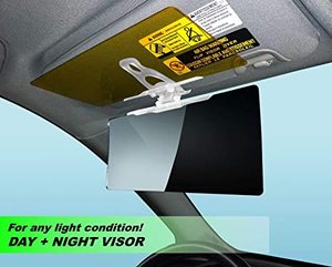 Pare-soleil de voiture Xiangta, nouveau design 2 en 1, HD, anti-soleil, vision de jour et de nuit, miroir de conduite, écran anti-UV rétractable - Product Image 4