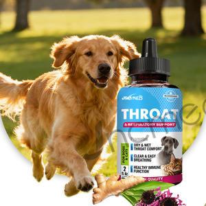 Complément pour chiens et chats Traitement de la toux de la cage pour chiens et chats Allergie canine Asthme félin Soulagement de la toux Suppresseur de toux pour animaux de compagnie - Product Image 1