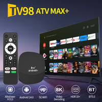 Tv98 Atv Max+ Allwinner H313 Android Tv Box 1GB+8GB con Control Remoto por Voz - Reproductor Multimedia 8K