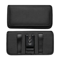 Étui à fermeture horizontale en Nylon pour téléphone, pour iPhone 6, 7, 8 Plus, Xs Max, 11, 11 pro, coque avec attache de ceinture, housse de téléphone