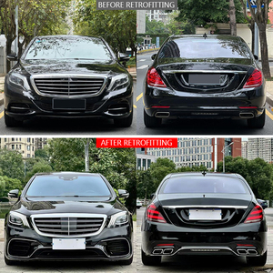 Kit di Modifica Carrozzeria Auto Aggiornamento S63 Paraurti Anteriore Luci Fendinebbia Fari Paraurti Posteriore Luci Posteriori - Nuovo per Mercedes Benz <span class=keywords><strong>W222</strong></span> - Product Image 2