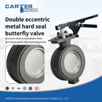 Válvula de Mariposa de Doble Offset con Asiento Metálico CF8, Brida RF, Manual, Exd IP65, Bidireccional, Cero Fugas, para Vapor, Aceite, Gas, Agua, ANSI, OEM