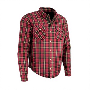 Camisa de Franela para Motociclistas con Forro de Kevlar, Certificación CE, Protecciones en Espalda, Codos y Hombros - Product Image 1