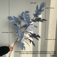 Grande branche artificielle de pin paon à feuilles d'orme imitation pour la décoration de l'allée de mariage, du sol, de la maison, des vases, en vrac, couleur personnalisée OEM