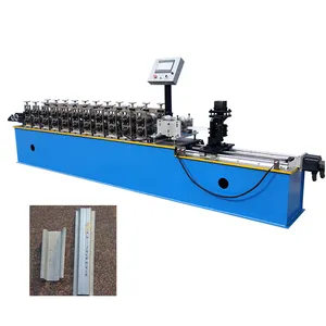 Fully automatic ceiling c profile roll forming machine/High quality C U L Omega Drywall Metal furring channel forming machine