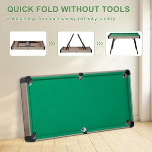 48 \ "Mesa de Bilhar MDF Portátil com Pés de Aço Dobráveis Mini Snooker/Bilhar Jogo para Crianças e Adultos para Famílias - Product Image 4