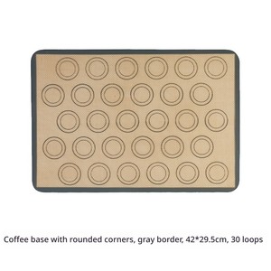 Tapis <span class=keywords><strong>de</strong></span> cuisson en silicone résistant au four 400 ° F Max pour la fabrication <span class=keywords><strong>de</strong></span> pain, <span class=keywords><strong>de</strong></span> gâteaux et <span class=keywords><strong>de</strong></span> pâtisseries à la maison, utilisation en cuisine - Product Image 5