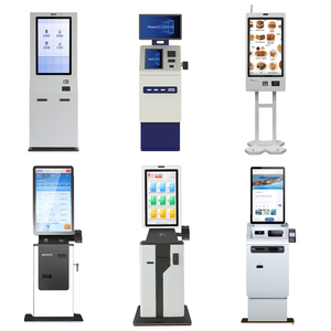 Kiosque d'auto-enregistrement de 27/32 pouces, terminal de paiement, paiement en espèces/cartes, SDK activé pour le lavage de voitures, le stationnement, utilisation en intérieur, sur pied - Product Image 3