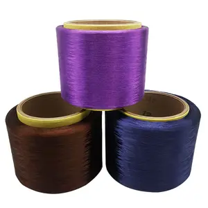 Polyester-Filament garn 300D/96F Gefärbtes strukturiertes Filament Polyester Fdy Full Dull White Fdy-Garn für Gurtband maschinen