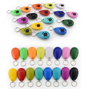 थोक गर्म बिक्री बहु-रंग प्लास्टिक पालतू कुत्ते प्रशिक्षण धातु क्लिकर ध्वनि बंद प्रशिक्षण सीटी कुत्ते खिलौने - Product Image 2